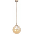 Pendelleuchte an Kabel COSMO 1xE14/10W/230V Ø 14 cm beige/rauchbeige